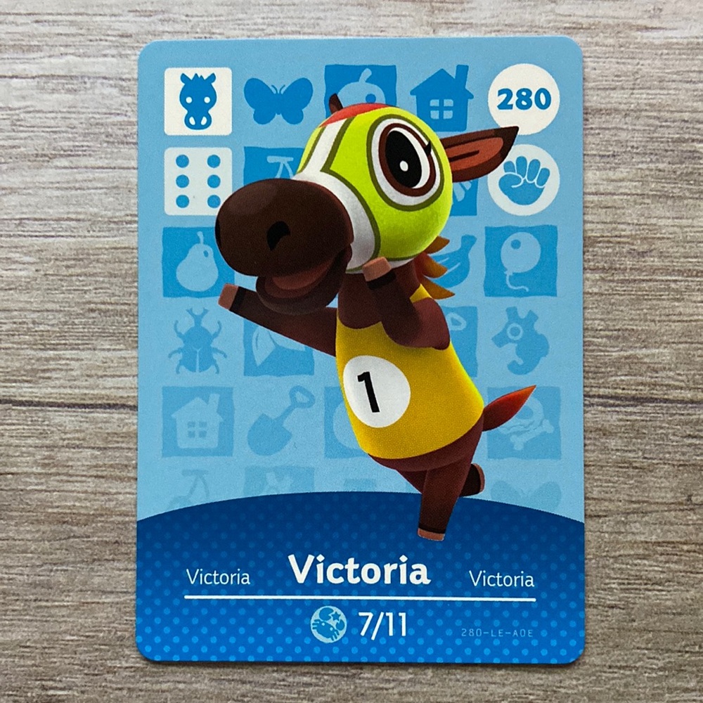 Genuine Animal Crossing Amiibo Card Victoria